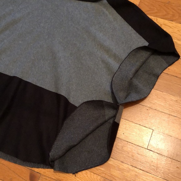 Fever Turtle/Cowl Neck Colorblock Poncho Sweater, size 1X - Picture 7 of 14